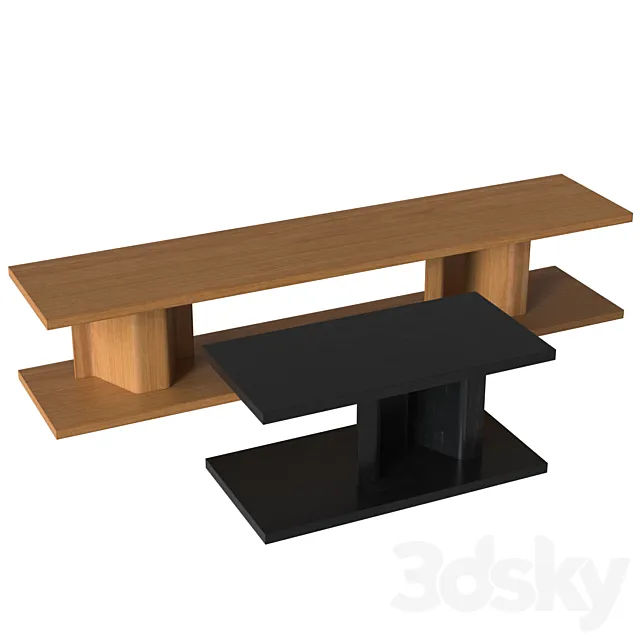 Bit side table 3D Model
