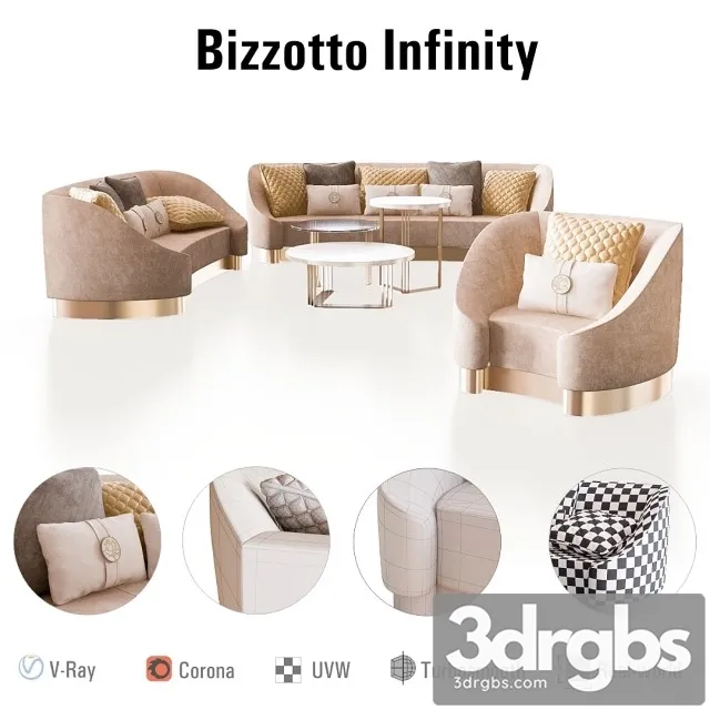 Bizzotto Infinity Furniture Set 3D Model Free