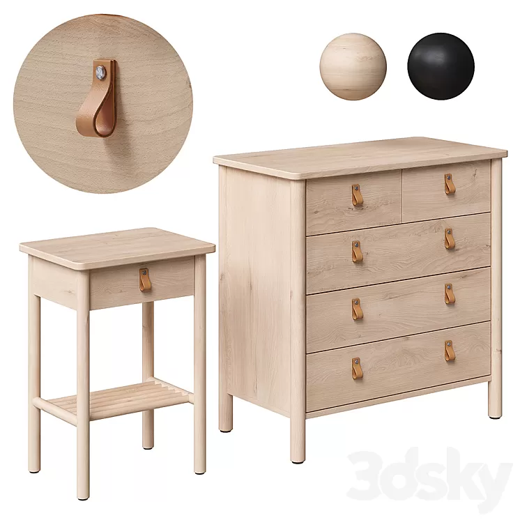 BJÖRKSNÄS / BJORKSNAS Cabinet and chest of drawers IKEA 3D Model