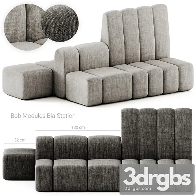 Bla Station Bob Module Hide Sofa 3D Model Free