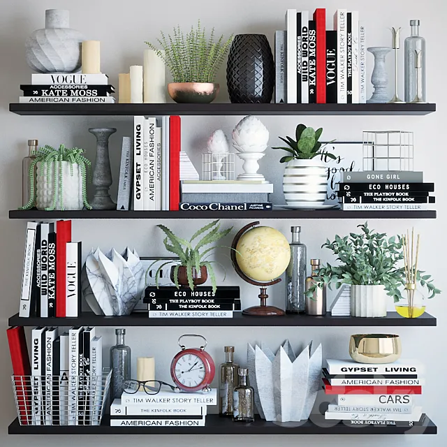 Black and white decor set 4 Free Download