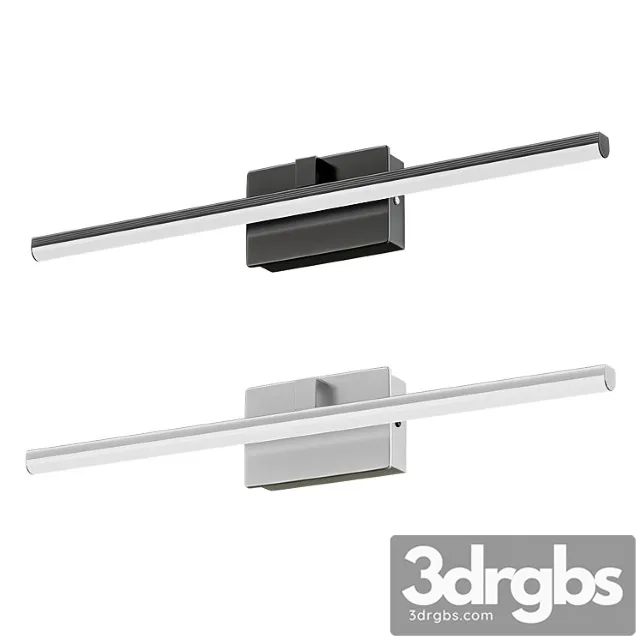 Black And White Linear Vanity Light 3 3D Model Download