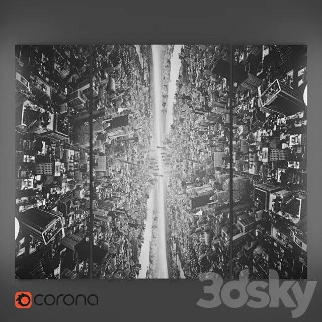 Black and white photographs 3DModel