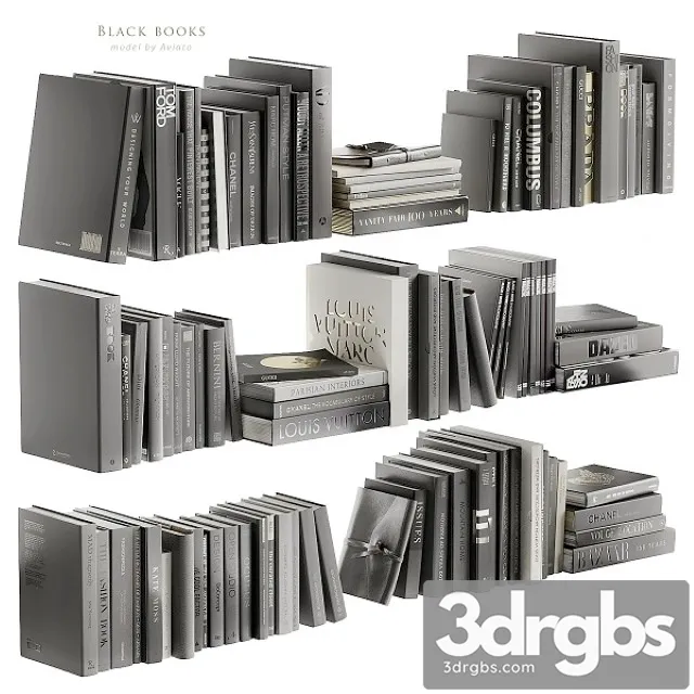 Black Books 3D Model Free