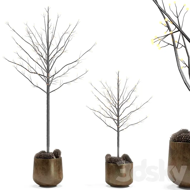 Black Christmas tree Free Download