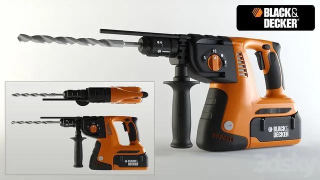 Black & Decker Hammer Drill 3D Model