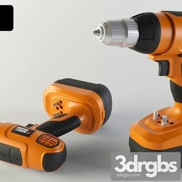Black Decker Shurupoviert 3D Model Download