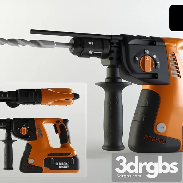 Black Decker Udarnaia Driel 3D Model Free