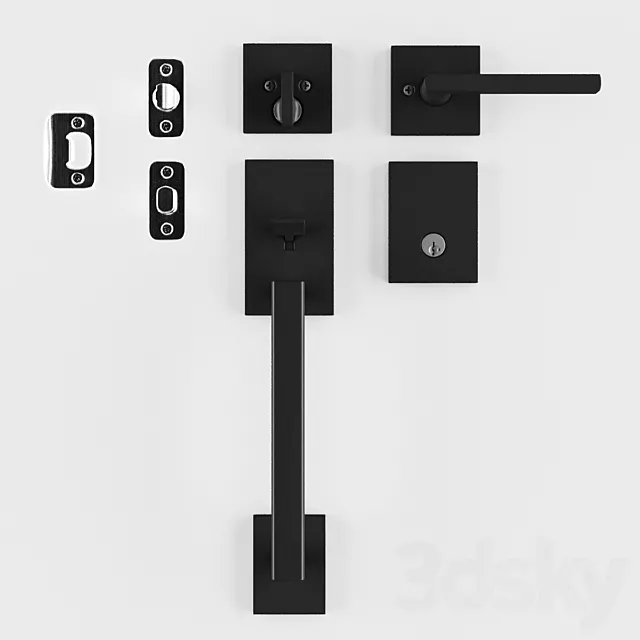 Black handle pack 3DModel