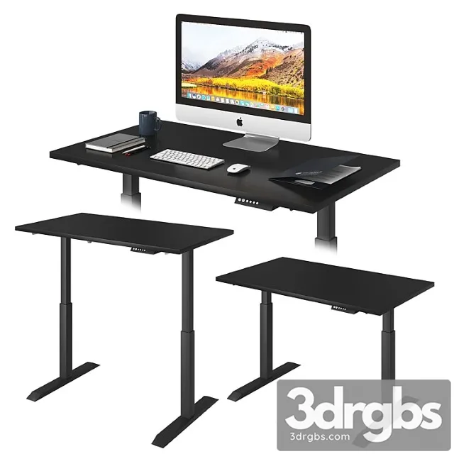 Black Lift Desk 3D Model Free