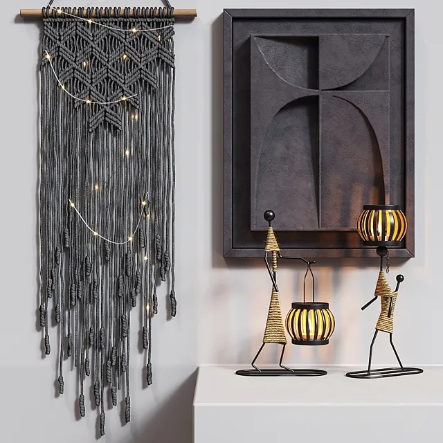 BLACK MACRAME 3DModel