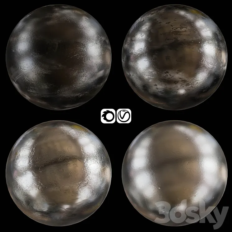 Black metal 3D Model Free