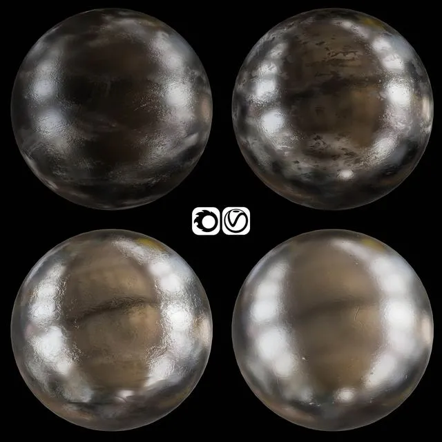 Black metal 3D Model