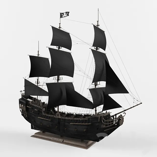 Black Pearl 3D Model