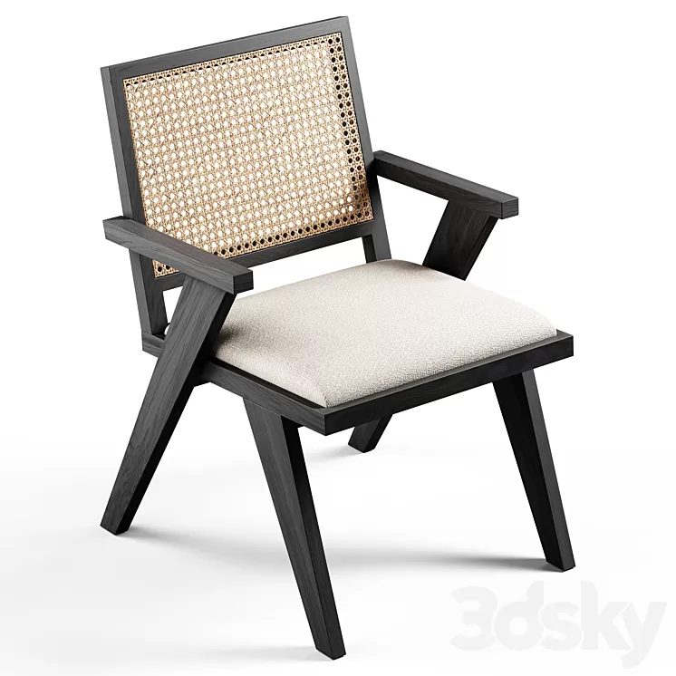 Black Rooster Decor - Pierre Chair 3D Model Free