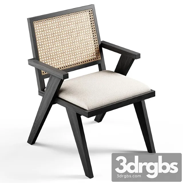 Black rooster decor - pierre chair