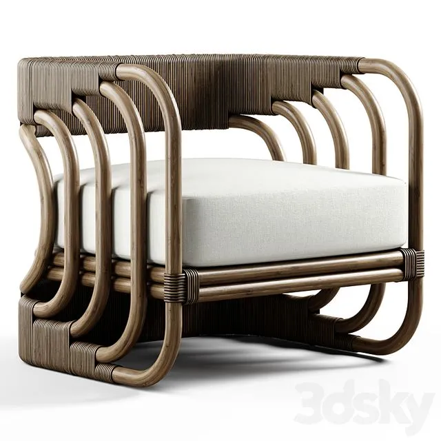 Black Rooster Decor - Sucre Chair 3D Model