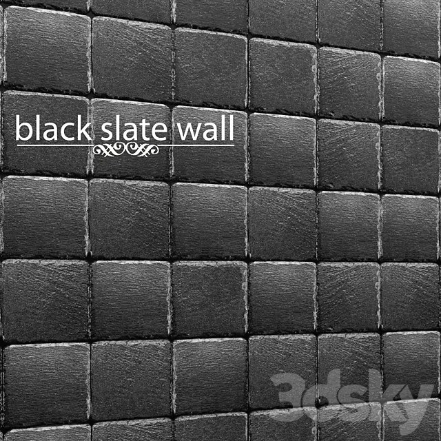 Black Slate. 3D Model