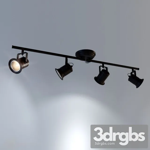 Black Spot Light 3D Model Free