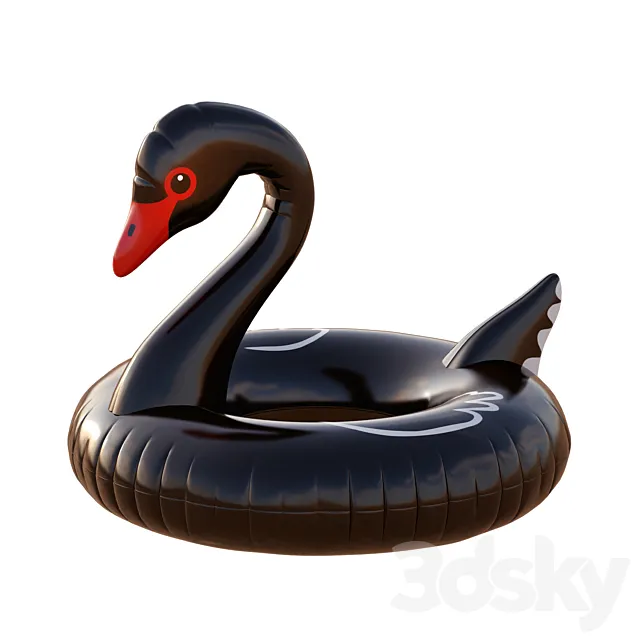 Black Swan Pool Float 3D Model