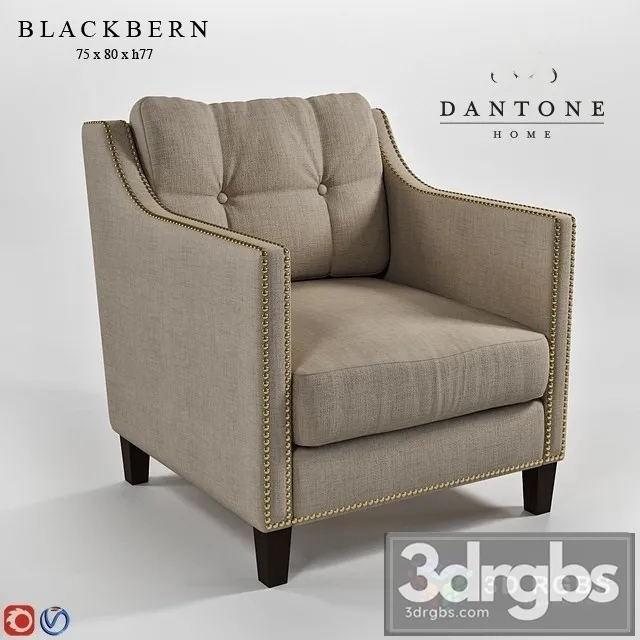 Blackbern Armchair 3D Model Free