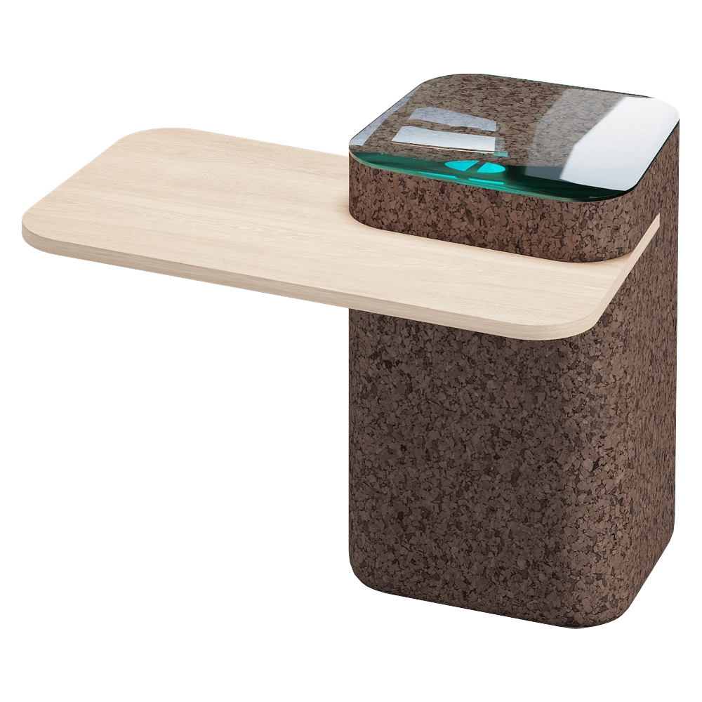 Blackcork - Side table Cut 3D Model