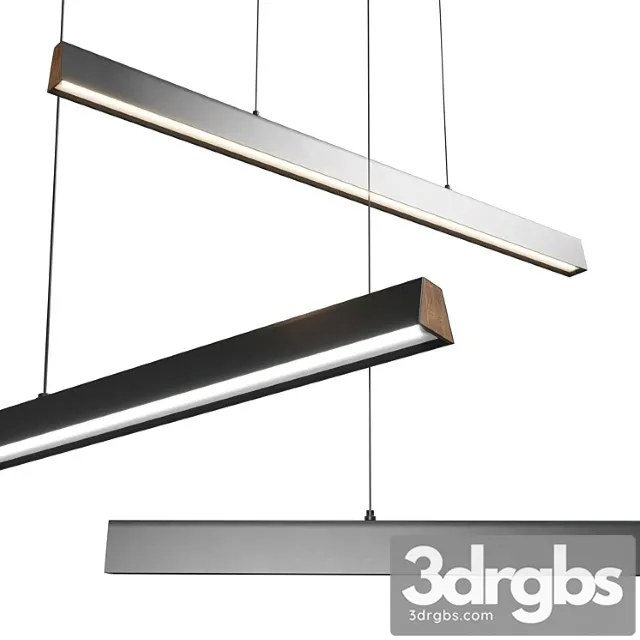 Blackjack Lighting Flair Kitchen Island Linear LED Pendant 3D Model Free