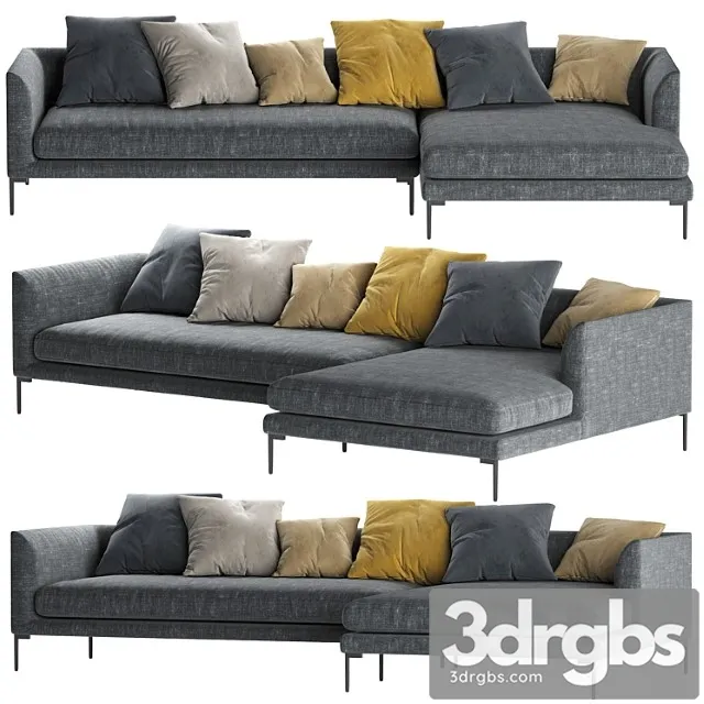 Blade Sofa by Wendelbo 3D Model Free