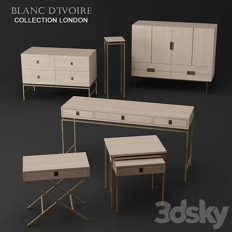 blanc d'ivoire - LONDON collection 3D Model