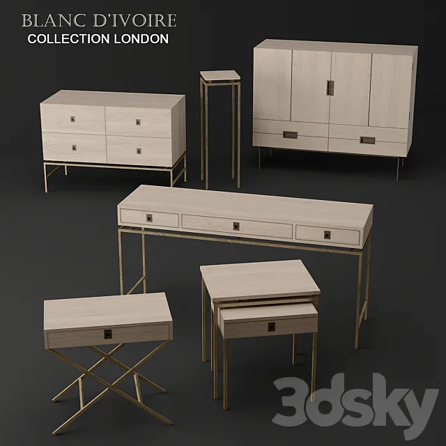 blanc d'ivoire - LONDON collection 3DModel