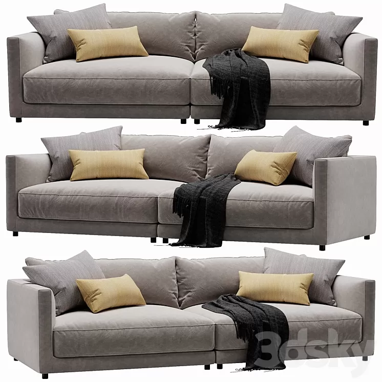 Blanche katarina 2 seater 3D Model