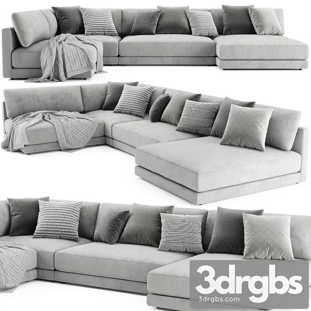 Blanche Katarina Sectional Sofa 3D Model Free