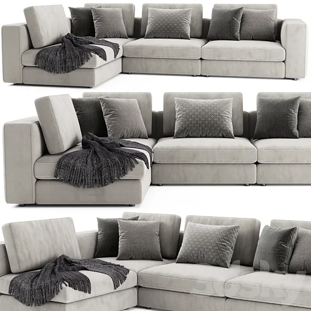 Blanche soho sofa 3D Model