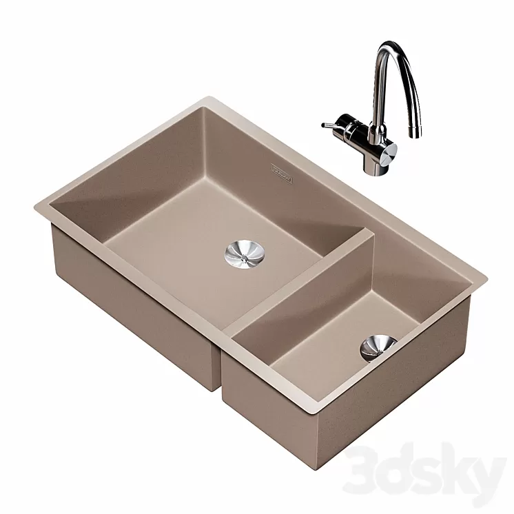 BLANCO SUBLINE 430/270 U 3D Model