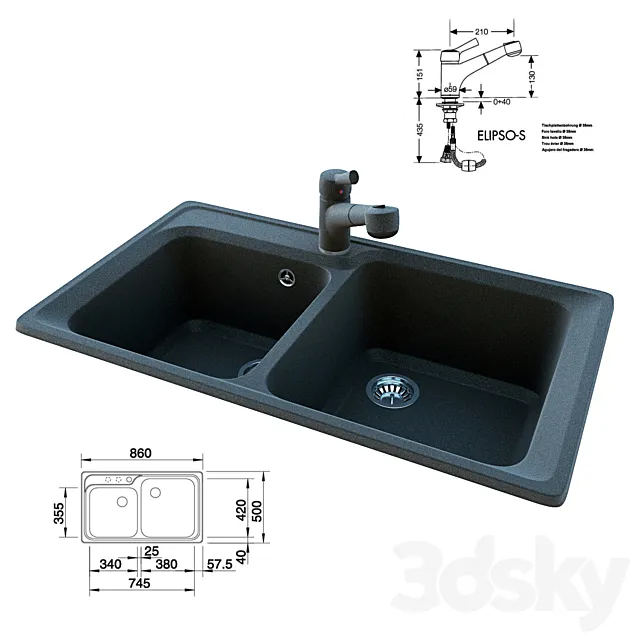 Blanco_Classic_8_ + Elipso_S 3DModel