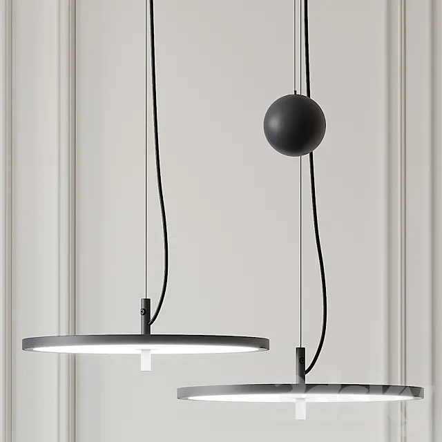 Blancowhite Pendant By Santa & Cole 3DModel