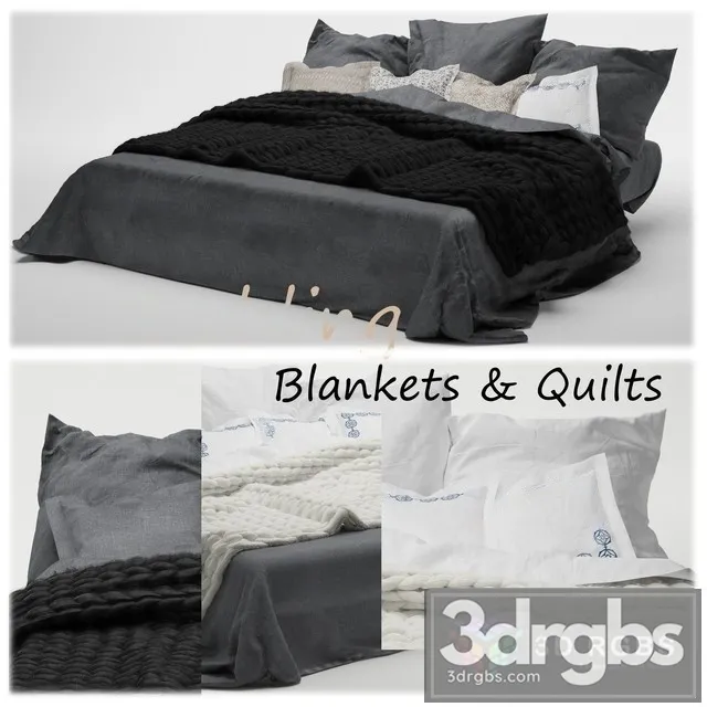 Blanket  Wrap Bed 3D Model Free