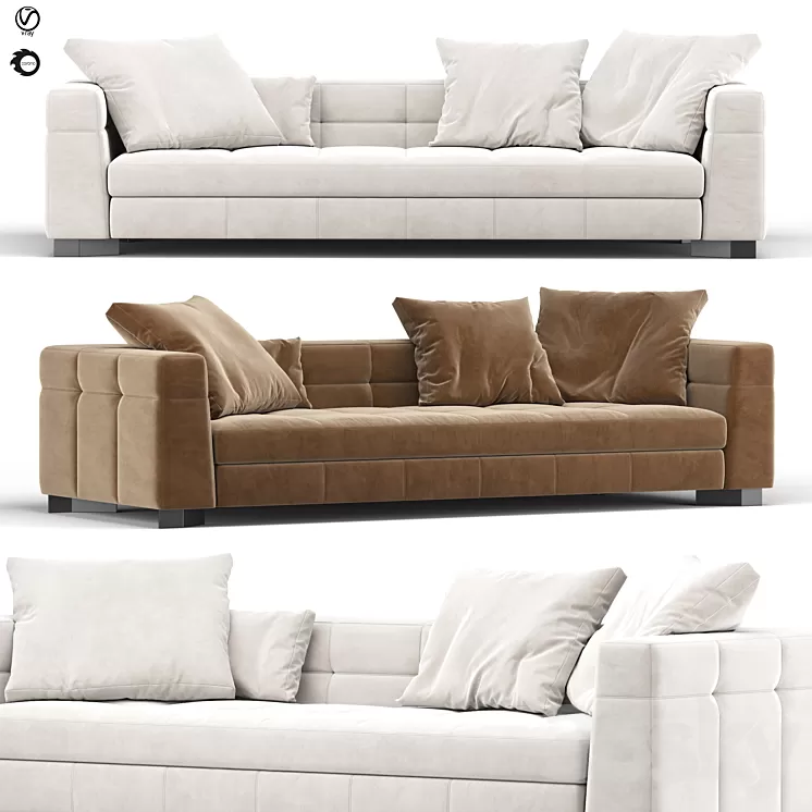 Blazer sofa 3D Model Free