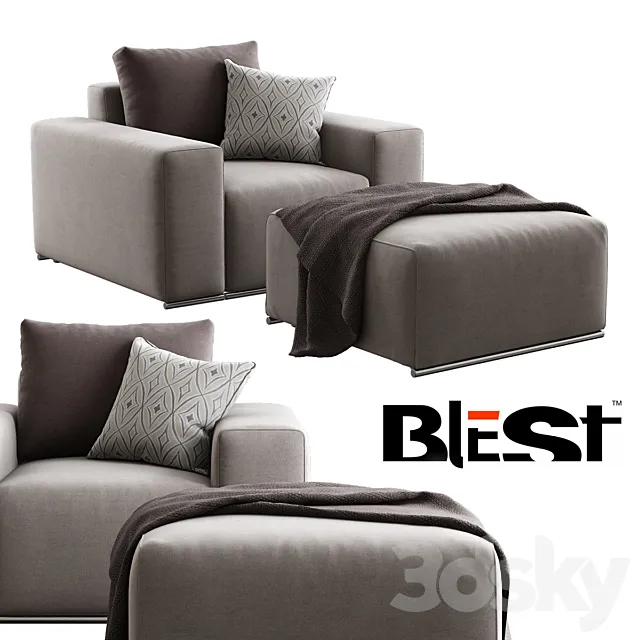 Blest _ BL 101 (K1 & Pouf) 3DModel