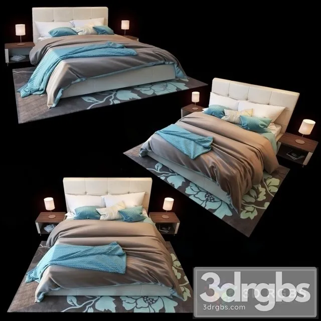 Blest Michelle Bed 3D Model Free