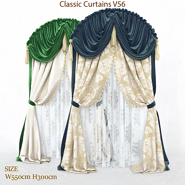 Blind arch classical V56 3D Model