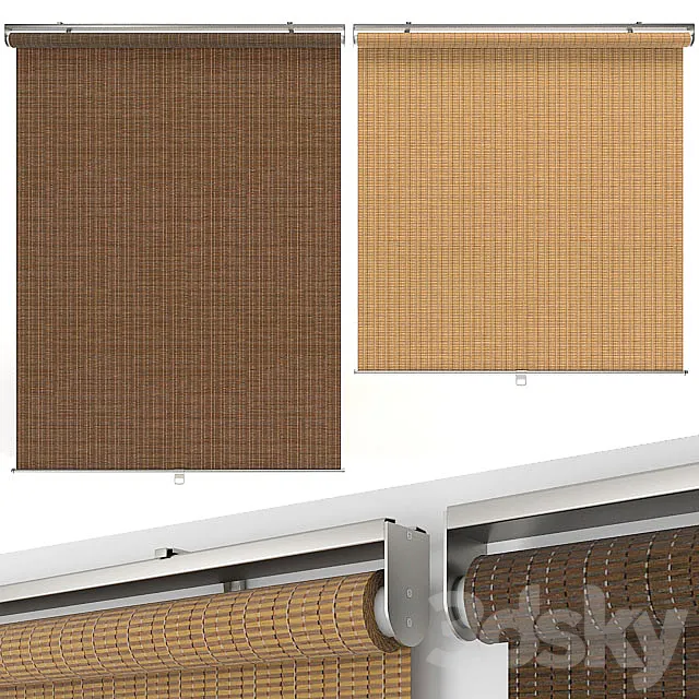 blind bevel curtains 3D Model