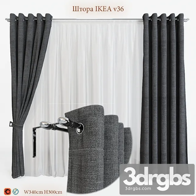 Blind ikea v36 3D Model Free
