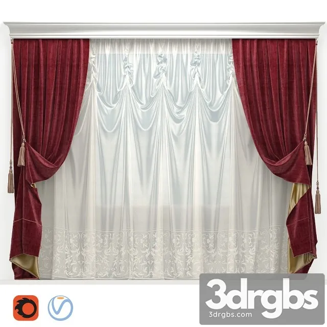 Blinded Velvet With Brushes 2 3D Model Free