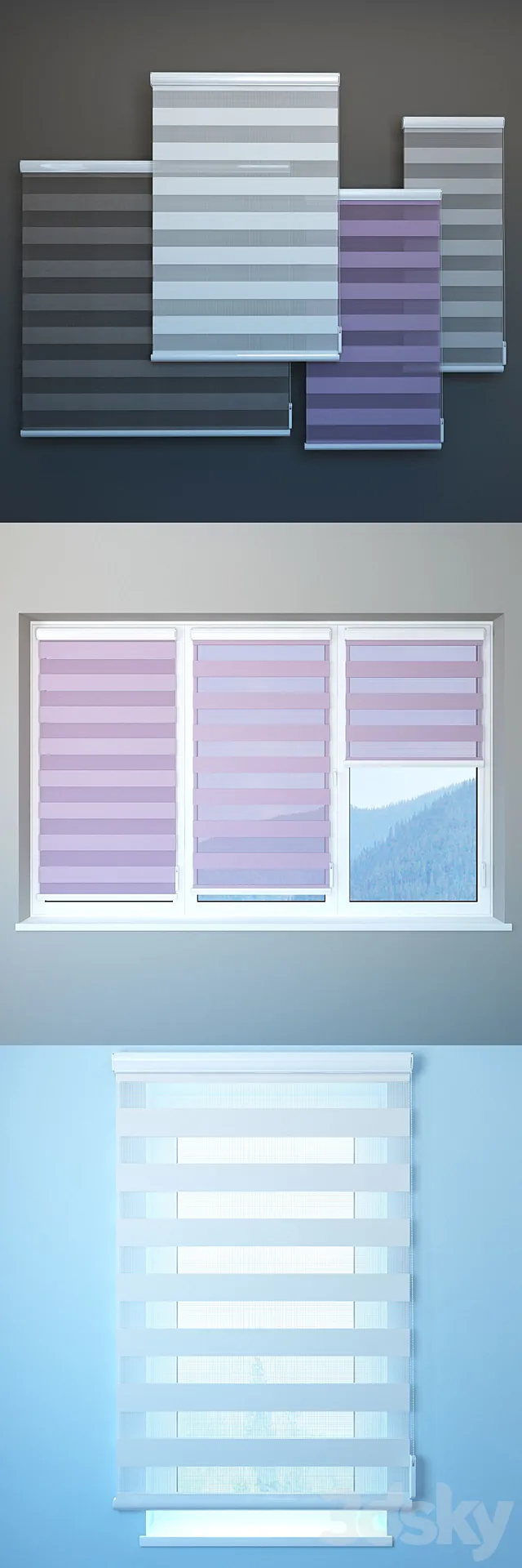 Blinds "Day and Night" 3DModel