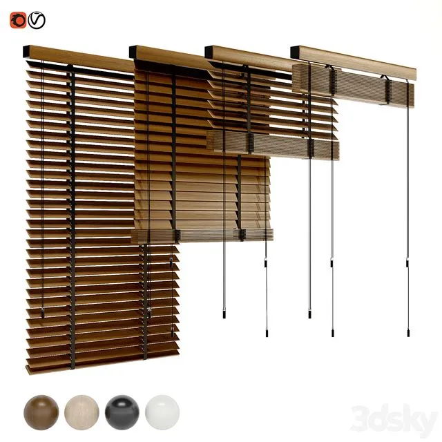 Blinds (Different Textures) 3D Model