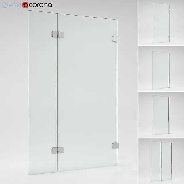 Blinds for bathtubs Ravak set 12 3D Model