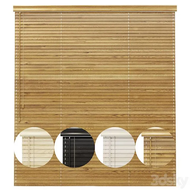Blinds Wooden 3D Model