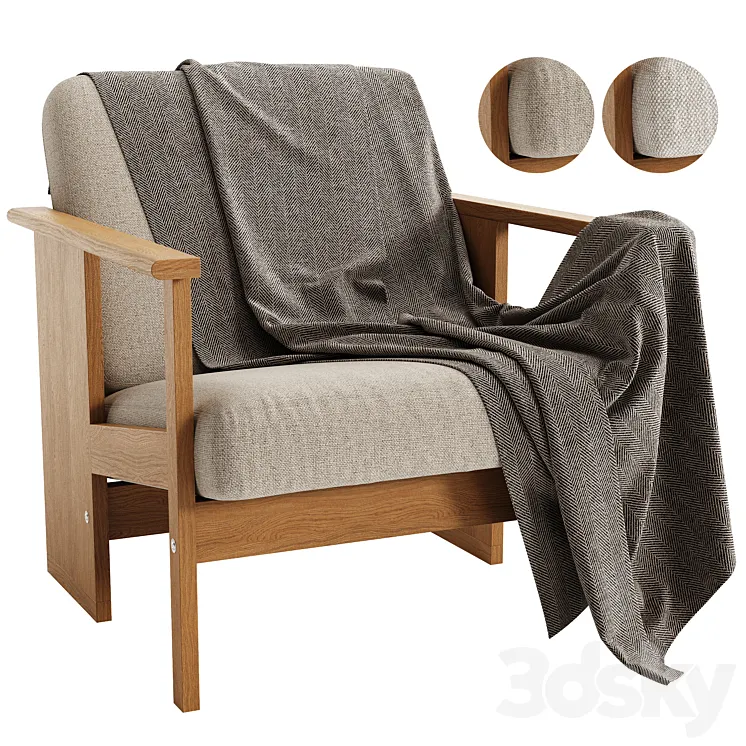 BLOCK Armchair Form & Refine 3D Model Free