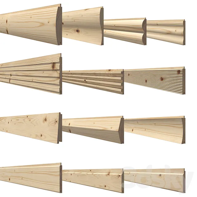 Block-house. American and lining 3DModel